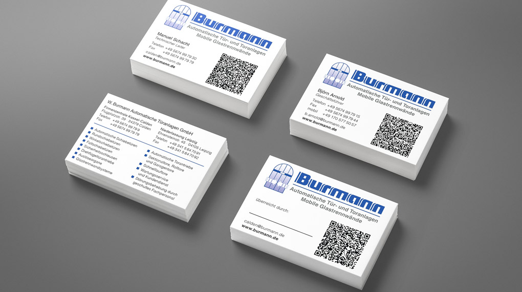 Visitenkarten W. Burmann Automatische Türanlagen GmbH